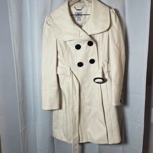 Worthington Women's Double Breasted Wool-blend Peacoat‎ Size Medium